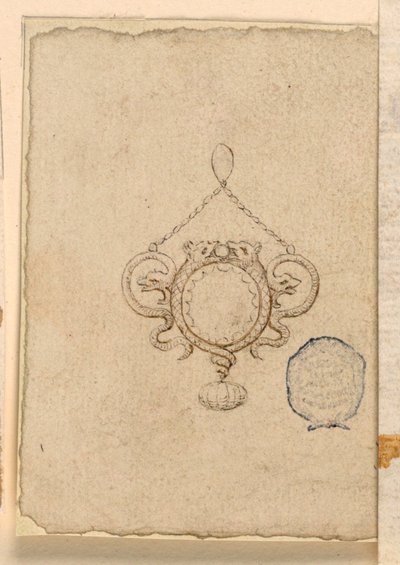 Design for a Pendant by Unknown artist