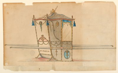 Design for a Sedan Chair by Unknown artist