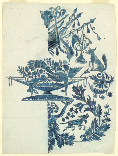 Design for a Silk Damask by Unknown artist