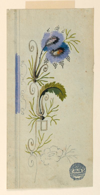 Design for a Waistcoat by Unknown artist