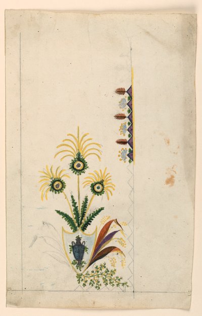 Design for a Waistcoat by Unknown artist