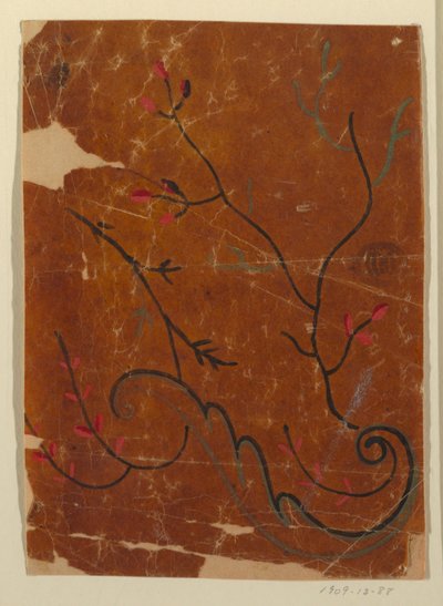 Design for a Woven Fabric, Fragment by Unknown artist