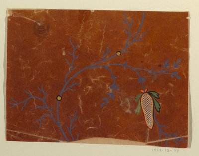 Design for a Woven Fabric, Fragment by Unknown artist