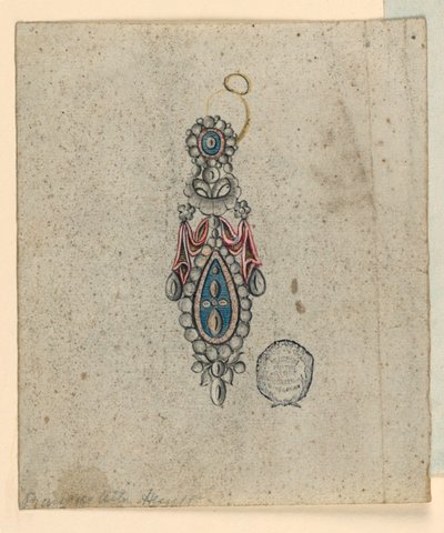 Design for an Earring by Unknown artist