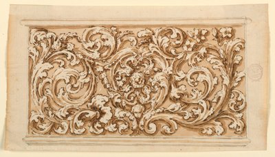 Design for an Oblong Panel by Unknown artist