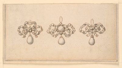 Designs for Three Pendants by Unknown artist