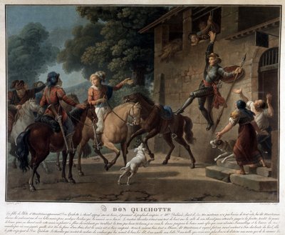 Don Quixote Riding on His Spear by Unknown artist