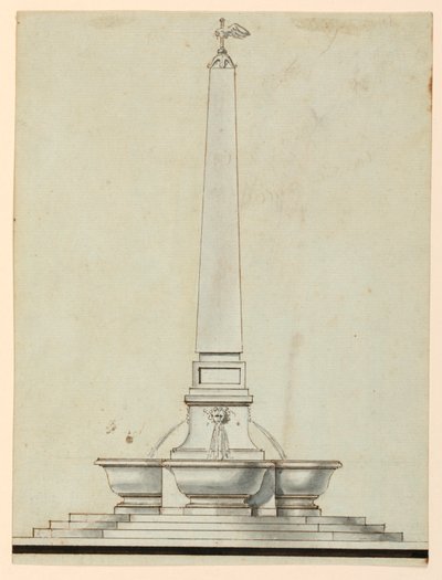 Elevation of a Fountain by Unknown artist