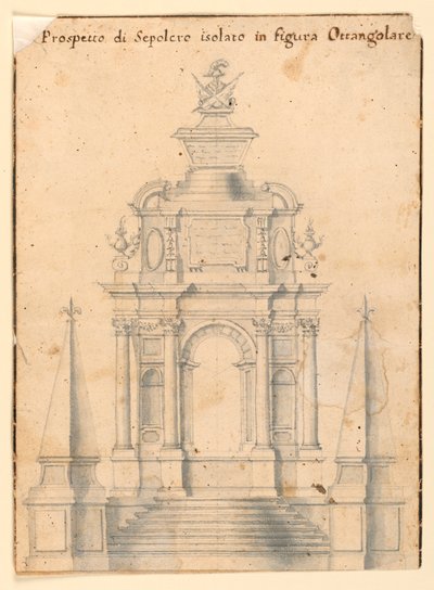 Elevation of a Sepulcher Monument by Unknown artist