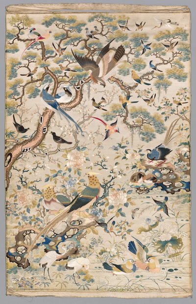 Embroidered Panel by Unknown artist