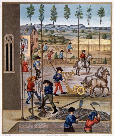 Field work - Miniature by Unknown artist