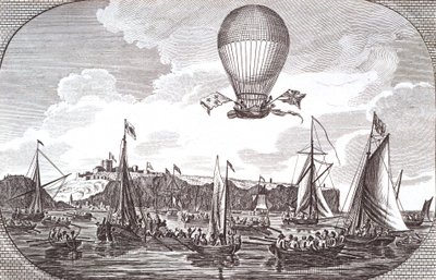 First Aerial Crossing of the English Channel by Unknown artist