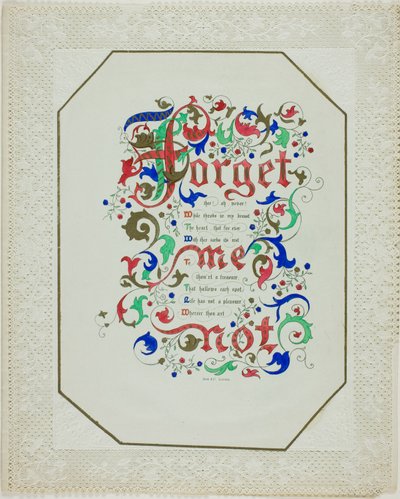 Forget Me Not (valentine) by Unknown artist