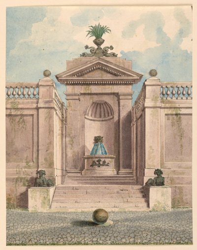 Fountain in a Niche by Unknown artist