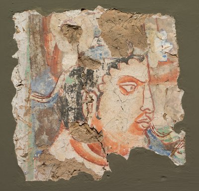 Fragment with a Head of Bodhisattva by Unknown artist