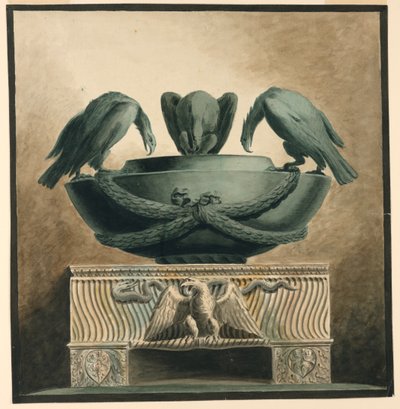 Funerary Vessel with Three by Unknown artist