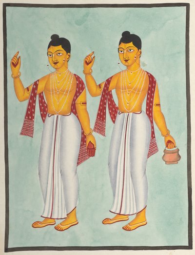 Gaur and Nitai by Unknown artist