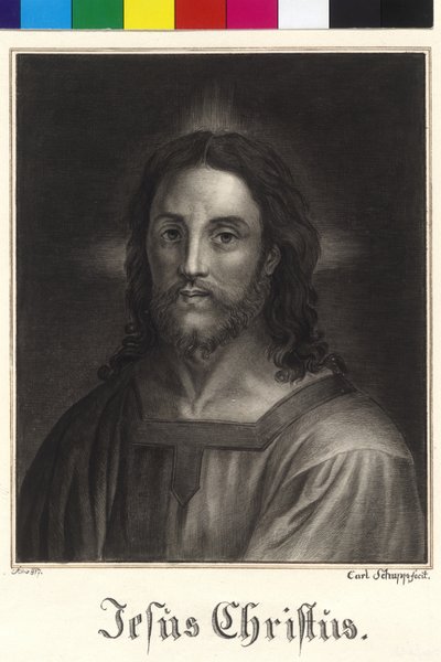 Half Length Jesus Christ by Unknown artist