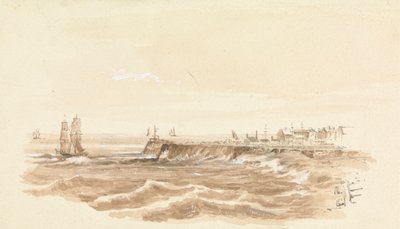 Harbor Scene by Unknown artist