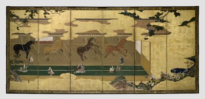 Horses in Stables by Unknown artist