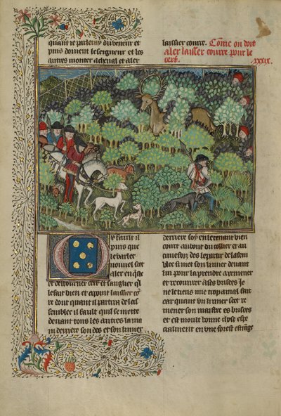 Hunters Pursuing a Deer by Unknown artist