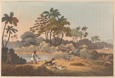 Hunting Scene in India by Unknown artist