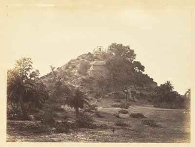 Hut on a Hillside, India by Unknown artist