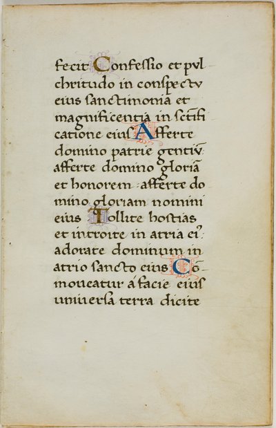 Illuminated Manuscript Leaf by Unknown artist