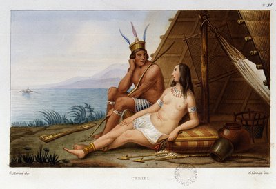 Indian Caribbean Couple of the Caribbean by Unknown artist