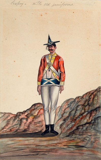 Indian Officer, Bengal Army, circa 1805 by Unknown artist