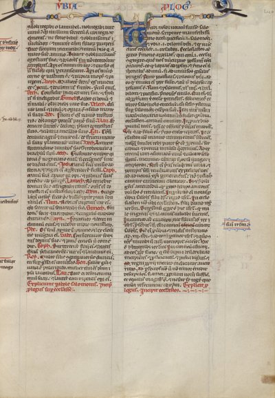 Inhabited Initial V by Unknown artist