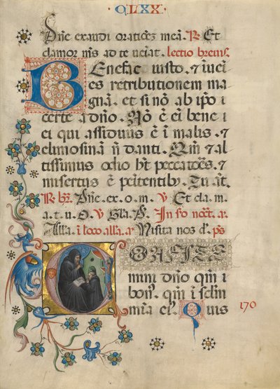 Initial C: Saint Benedict Blessing Maurus by Unknown artist
