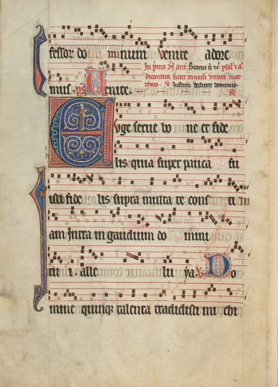 Initial E: A Bishop by Unknown artist