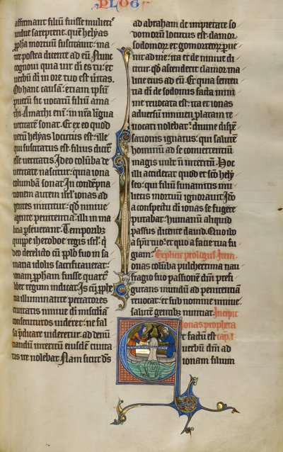 Initial E: Jonah Cast into the Sea by Unknown artist