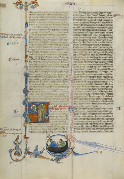 Initial H: Moses Speaking to the Israelites by Unknown artist