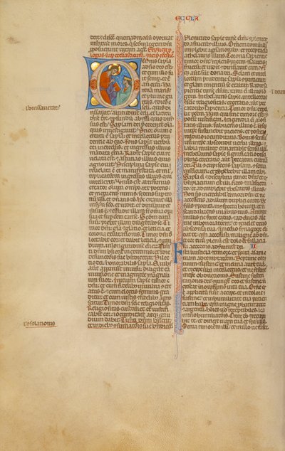 Initial O: God Speaking to a Prophet by Unknown artist