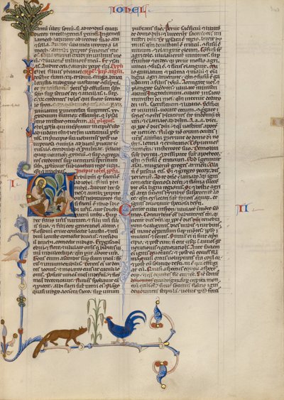 Initial V: Joel Speaking to the Animals by Unknown artist