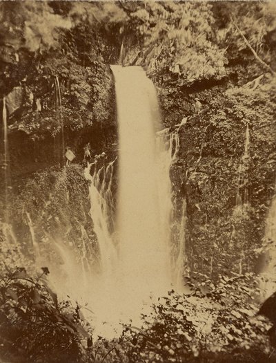 Japanese Waterfall by Unknown artist