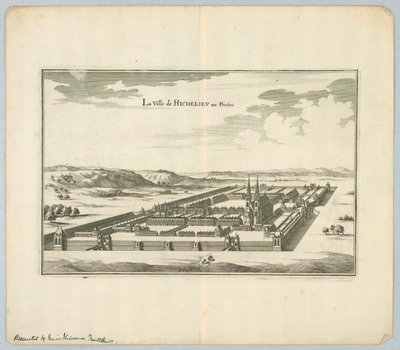 The City of Richelieu in Poitou by Unknown artist
