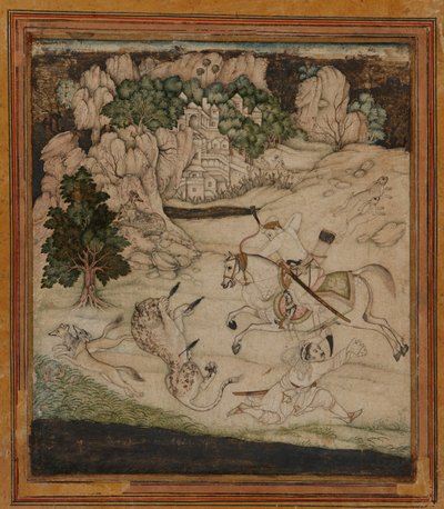 Landscape—a Hunting Scene by Unknown artist