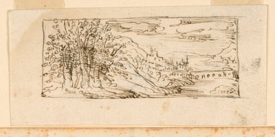 Landscape with Bridge by Unknown artist