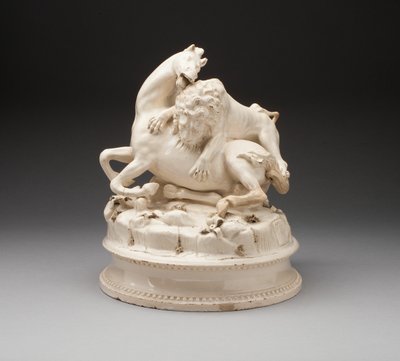 Lion Attacking Horse by Unknown artist