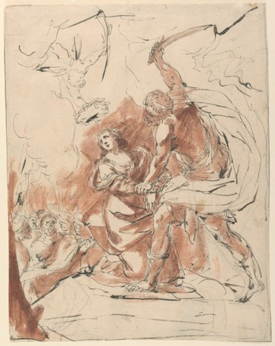Martyrdom of a Female Saint by Unknown artist
