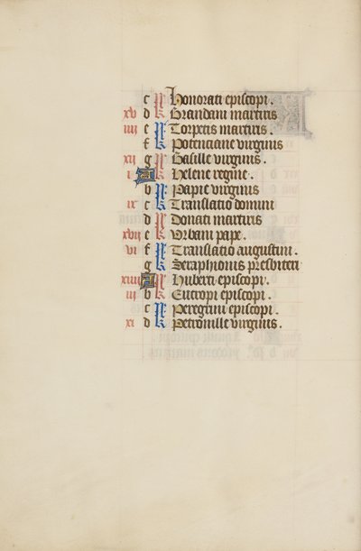 May Calendar Page Continued by Unknown artist