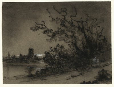 Moonlight Scene by Unknown artist