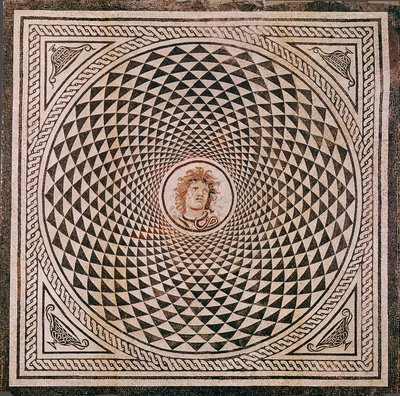 Mosaic Floor with Head of Medusa by Unknown artist