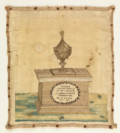 Mourning Sampler by Unknown artist