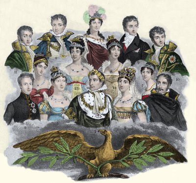 Napoleon Bonaparte and his family by Unknown artist
