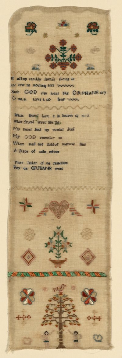 Needlecase Sampler by Unknown artist