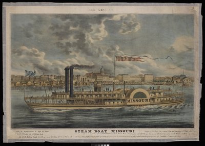 New Orleans. Steam Boat Missouri by Unknown artist